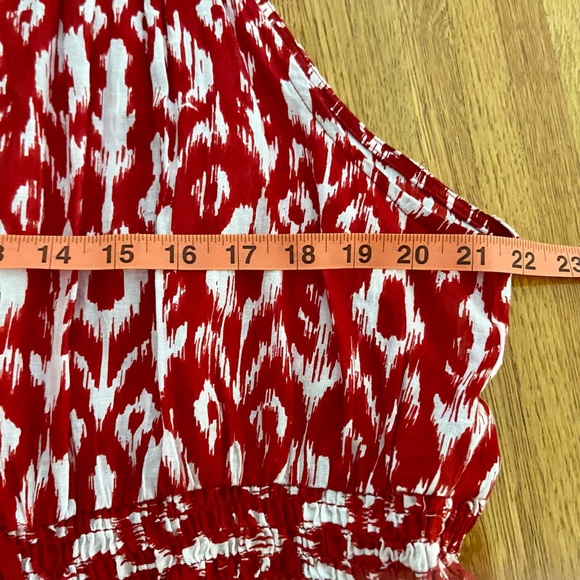 Mlle Gabrielle 3X Red
 and White Sleeveless Maxi Dress - Picture 9 of 13